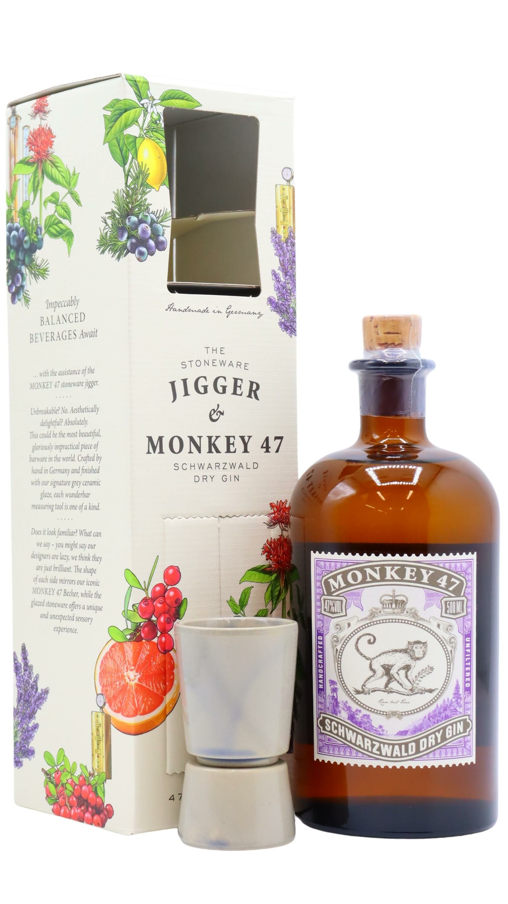 Monkey 47 - Schwarzwald Dry Gin Cocktail Jigger Gift Pack 50cl 47