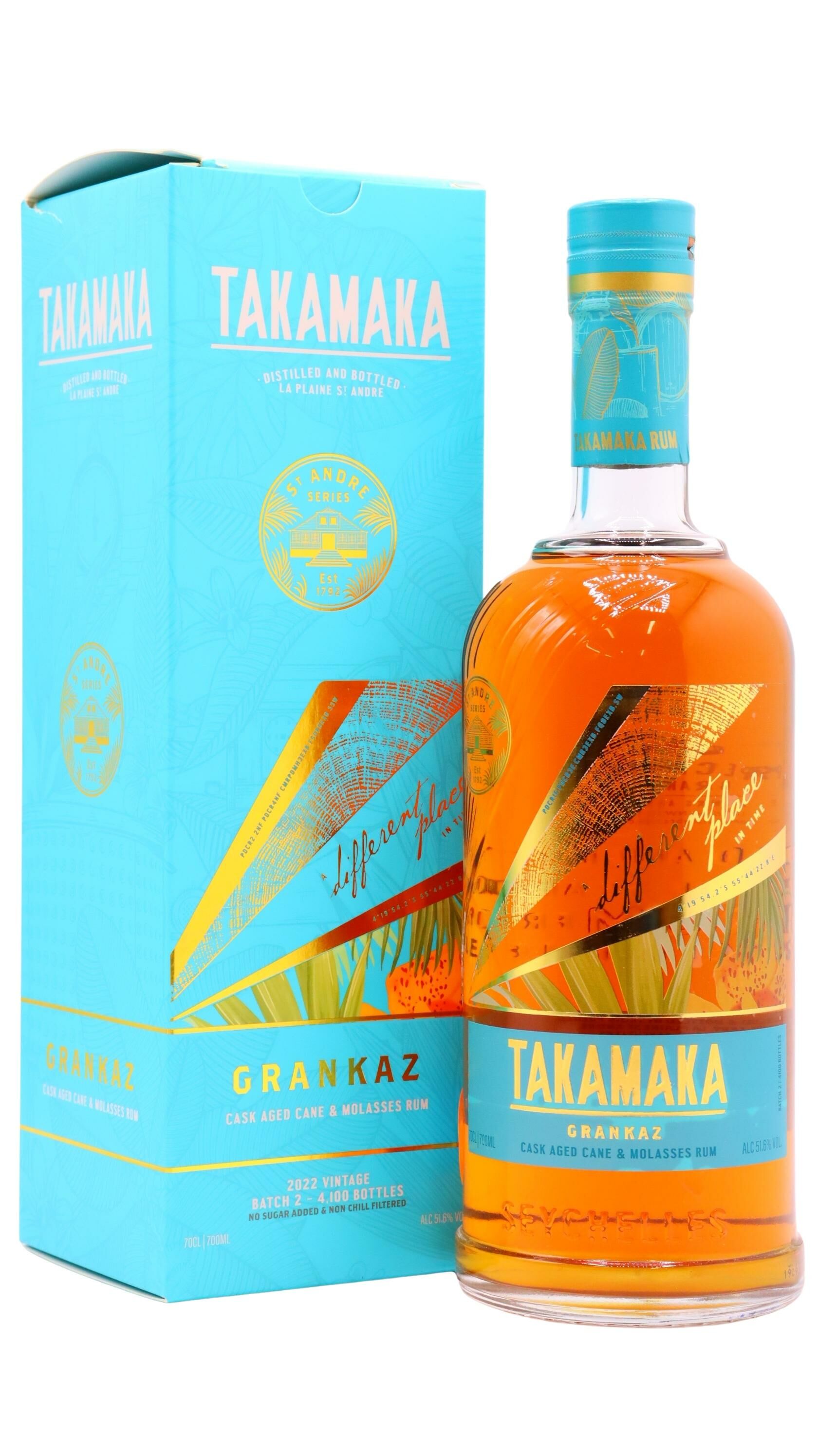 Takamaka - St Andre Series - Grankaz Rum 70cl 51.6% ABV | Hard To
