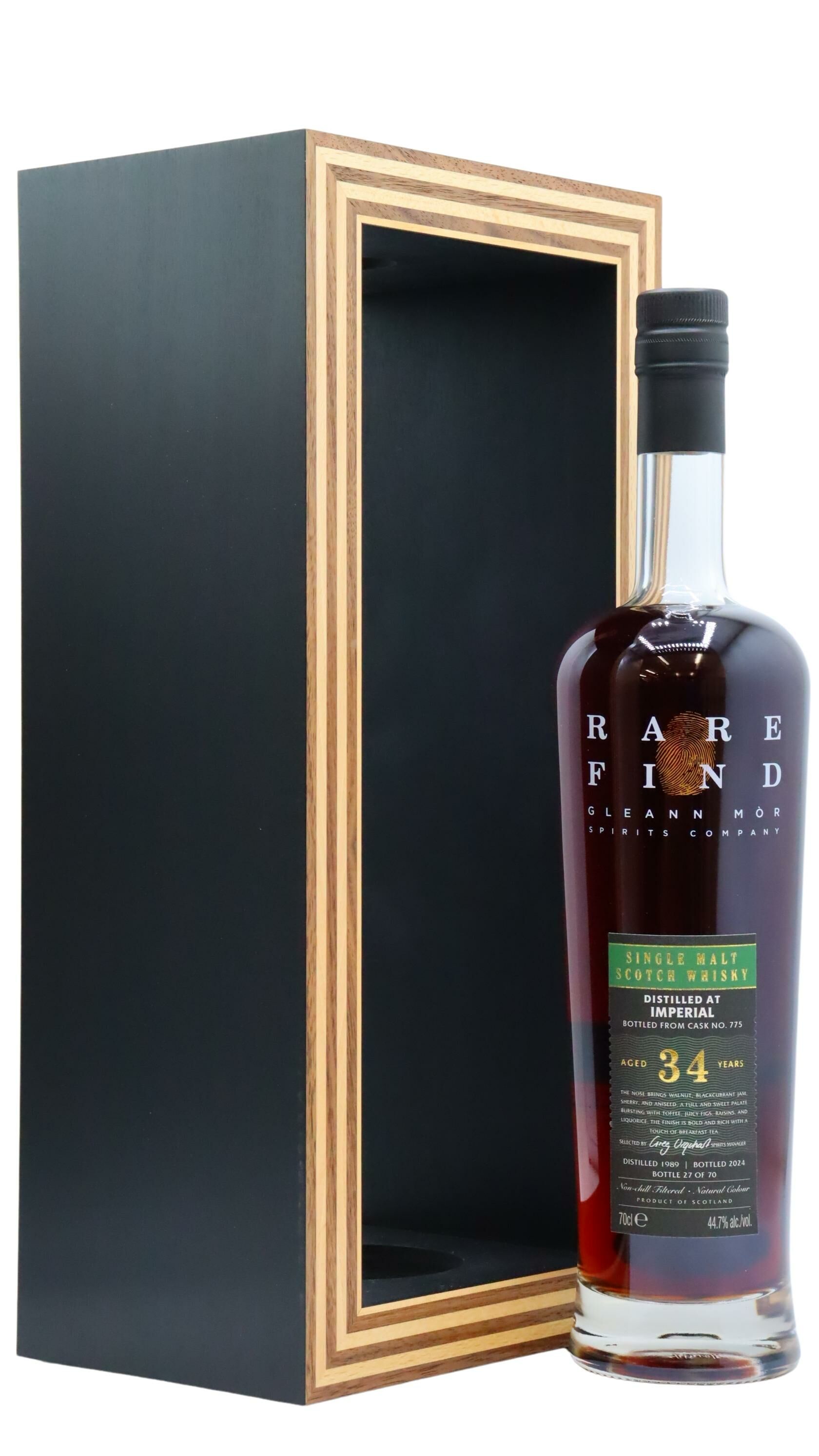 Imperial (silent) - 34 year old Gleann Mor Rare Find Single Cask