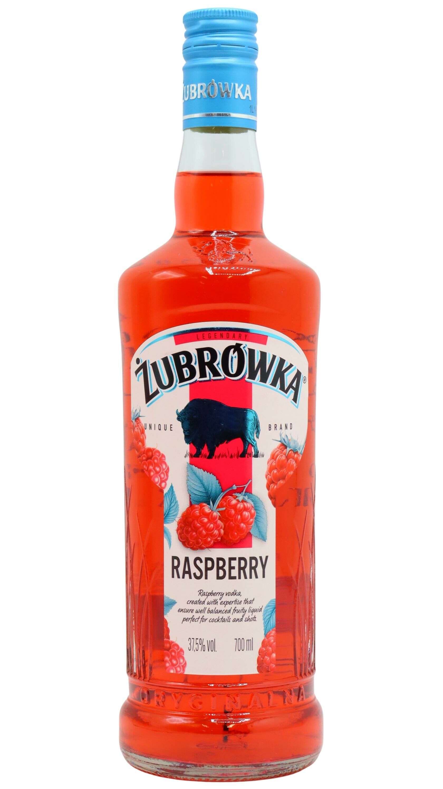 Zubrowka - Raspberry Vodka 70cl 37.5% ABV | Hard To Find Whisky | HTFW