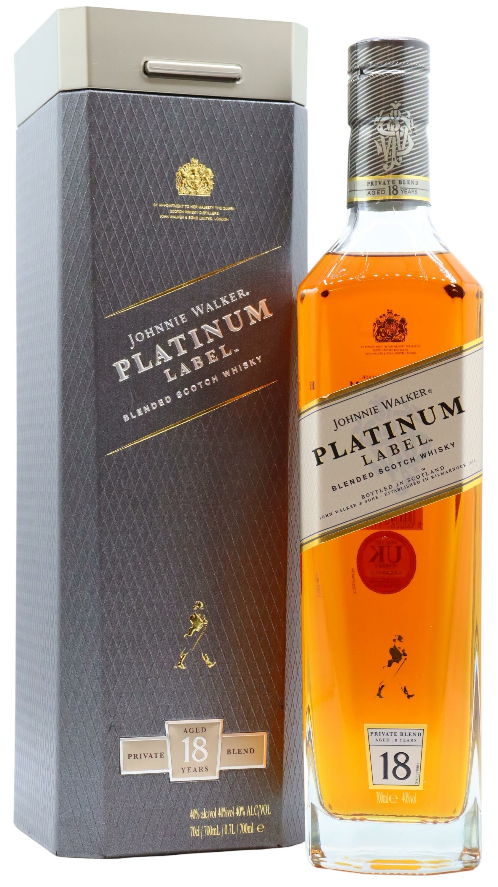 PLATINUM LABEL 18年 2本セット Johnnie Walker - 18 year old Platinum Label Blended Scotch Whisky