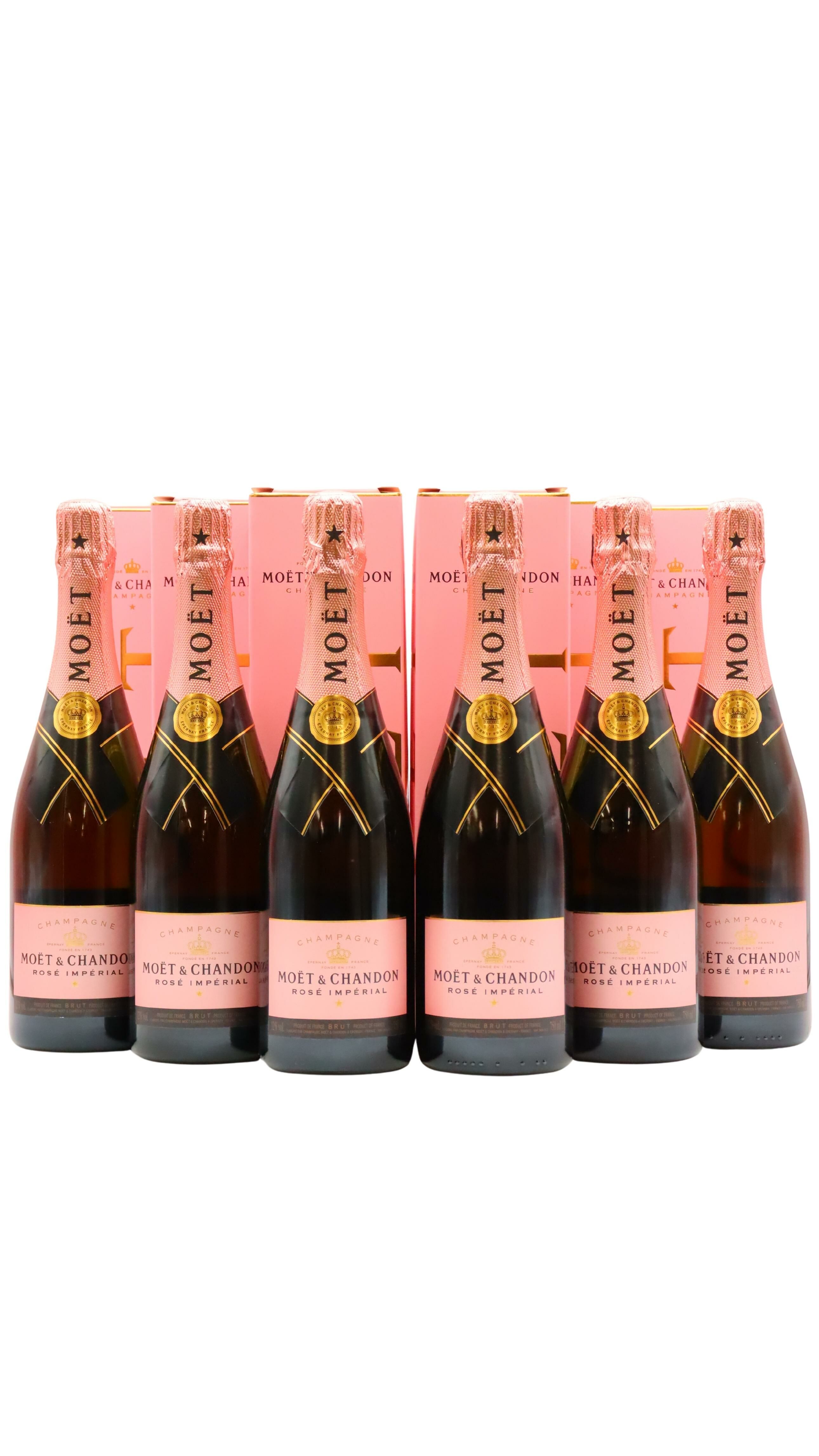 Moet & Chandon - Rosé Impérial Champagne 75cl x 6 12.5% ABV (Case