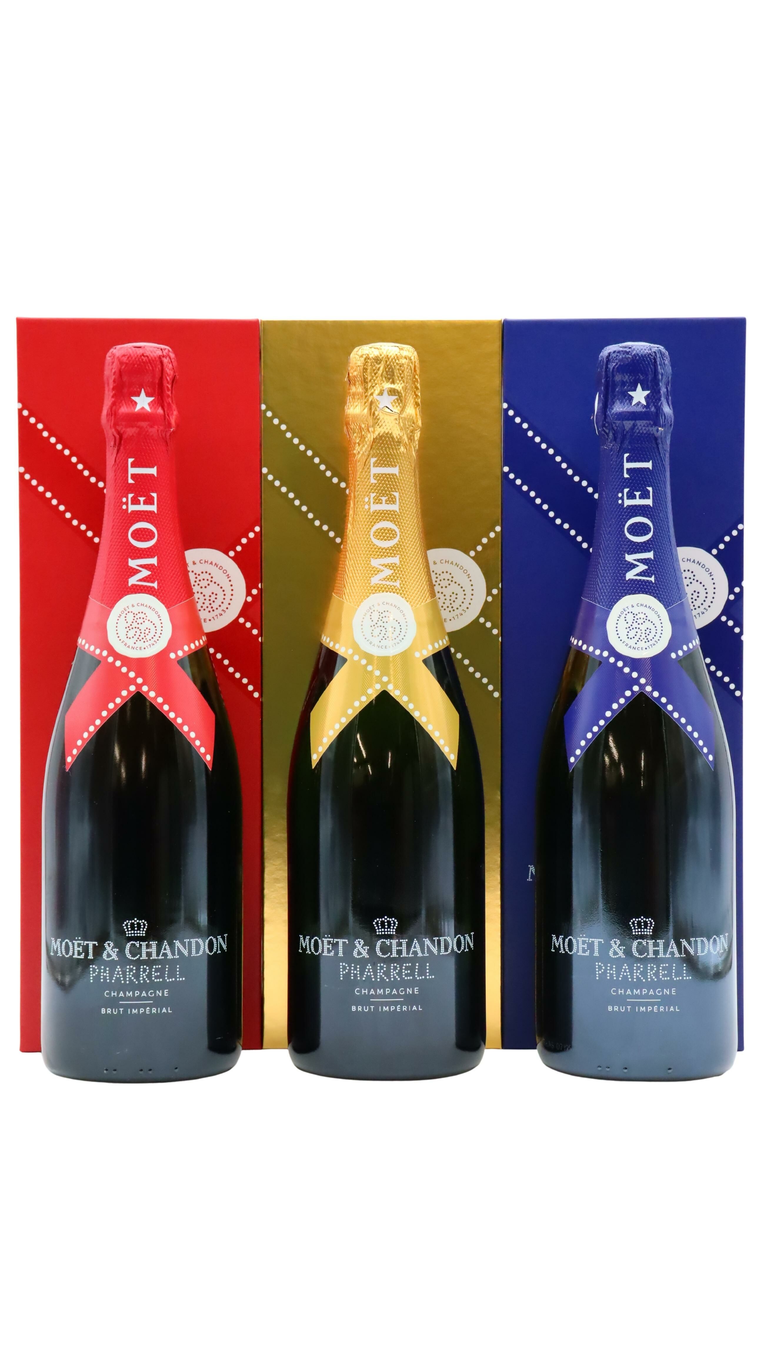 MOËT & CHANDON PHARRELL 4本セット Moet & Chandon Champagne Pharrell Williams Edition Bundle