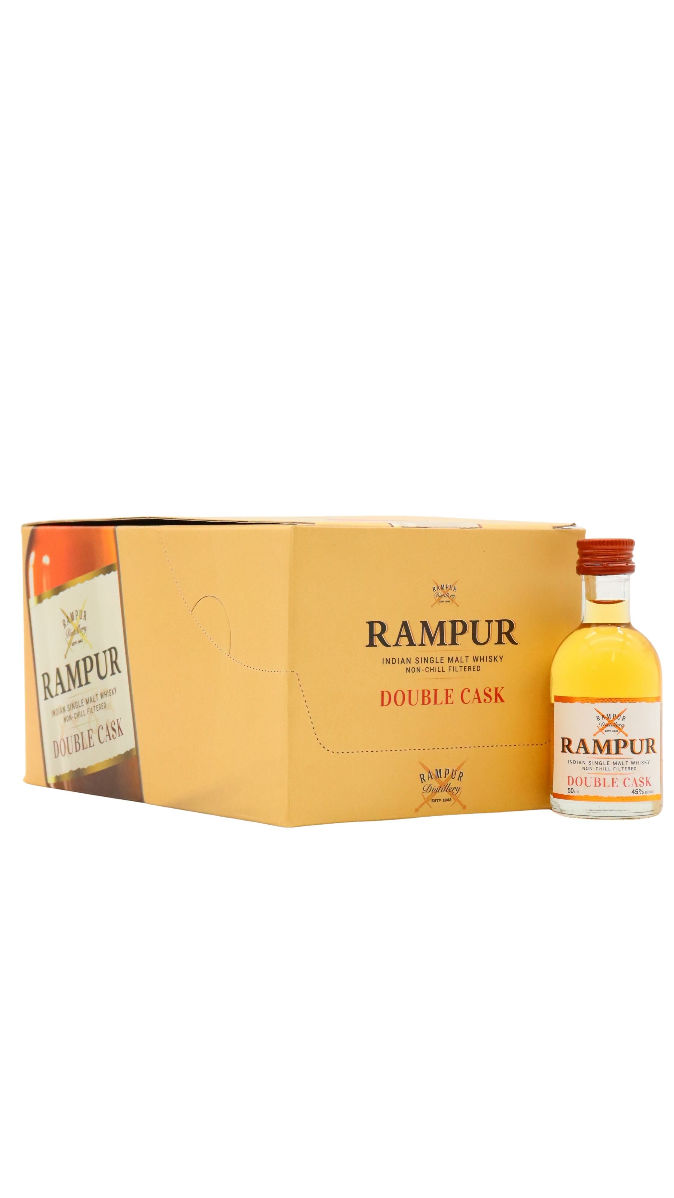 Rampur - Double Cask Indian Single Malt Whisky Miniatures (15 x