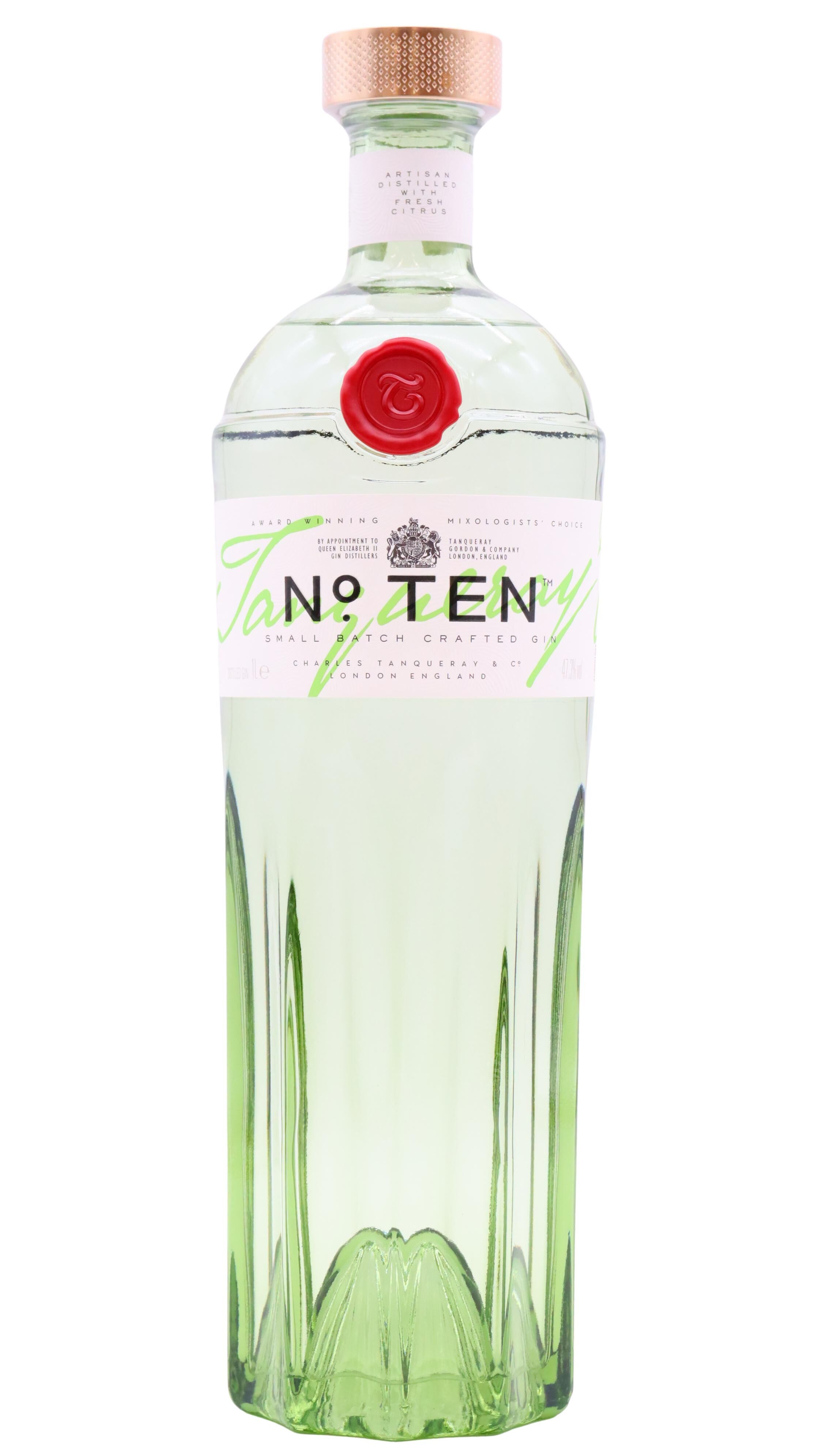 Tanqueray - No. TEN Distilled Gin 100cl 47.3% ABV (1 Litre) | Hard