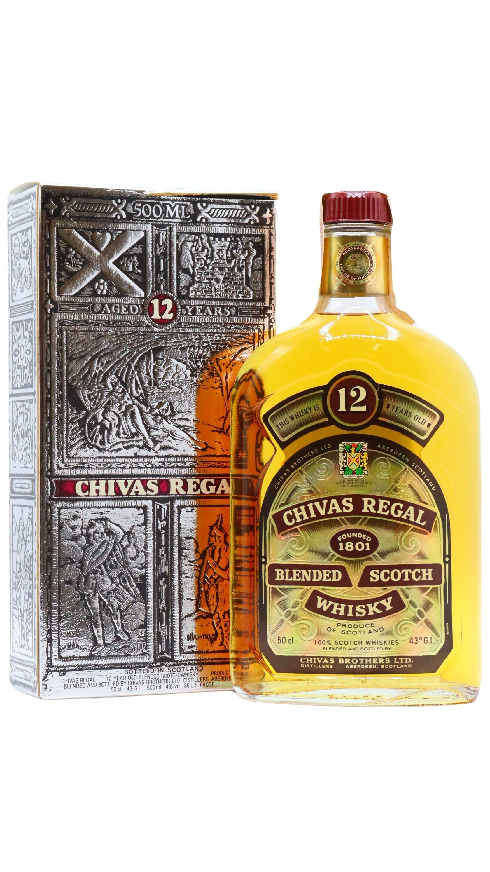 Chivas Regal - Blended Scotch 12 year old Whisky (Old Bottling