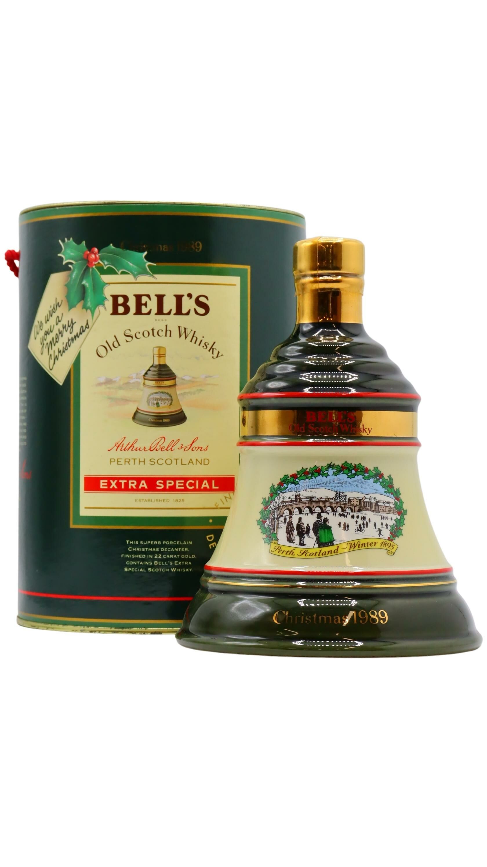 Bell's - 8 year old Decanter Christmas 1989 Whisky 75cl 43% ABV