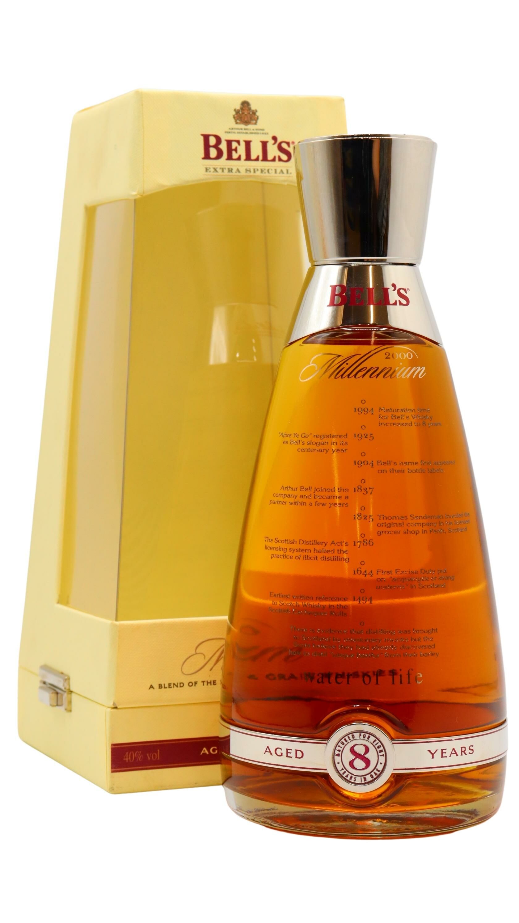 Bell's - Millennium Decanter 8 year old Whisky 70cl 40% ABV