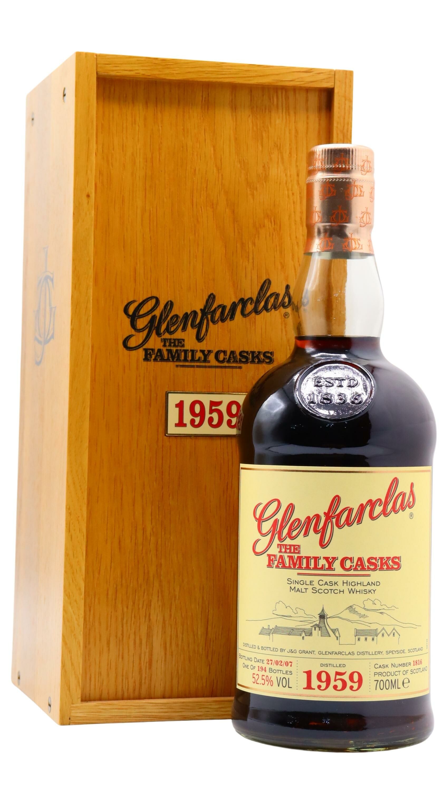 Glenfarclas - 47 year old The Family Casks #1816 1959 Whisky 70cl