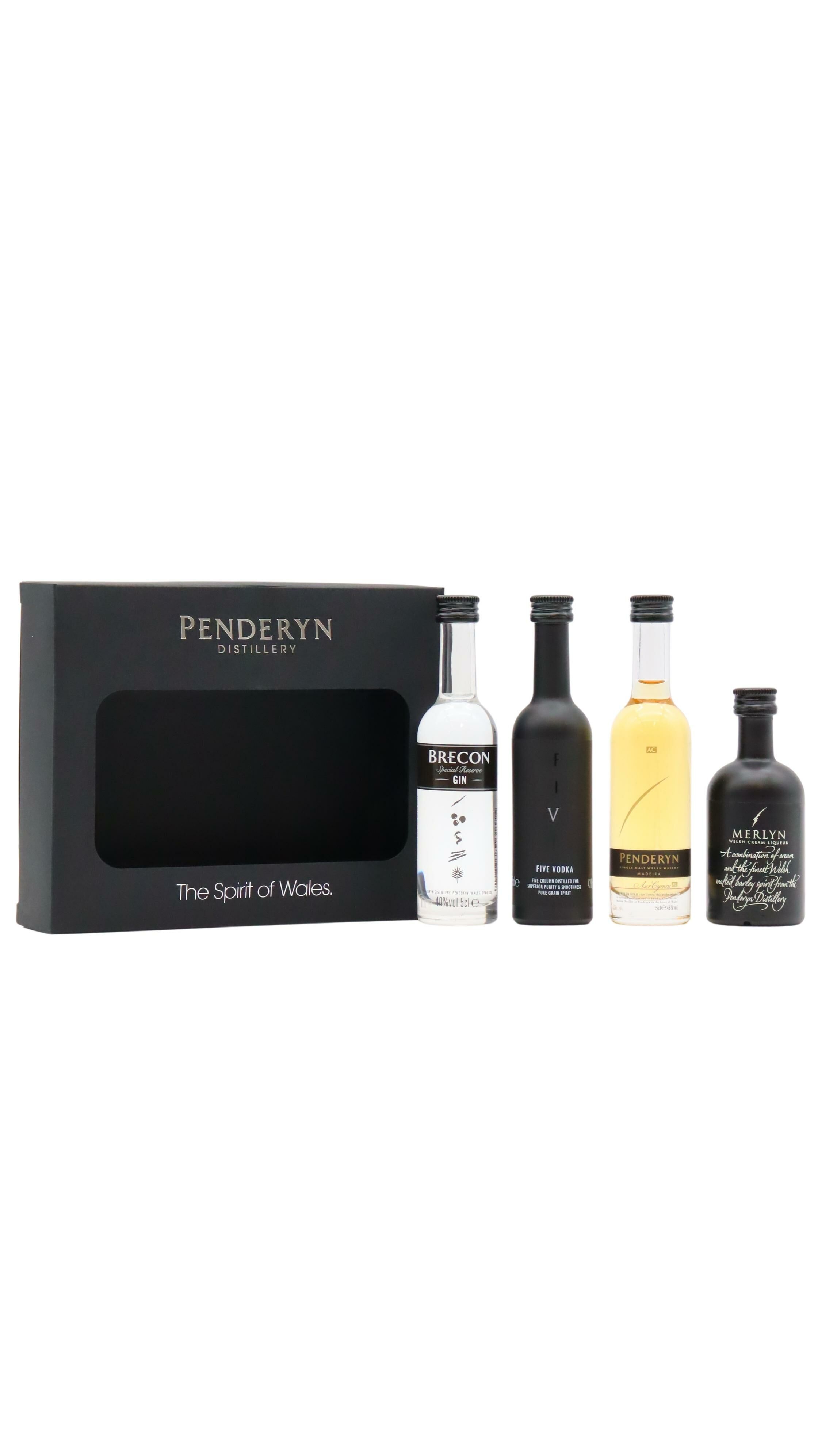 Penderyn - Welsh Spirit 5cl x 4 40% ABV Miniature Gift Pack | Hard