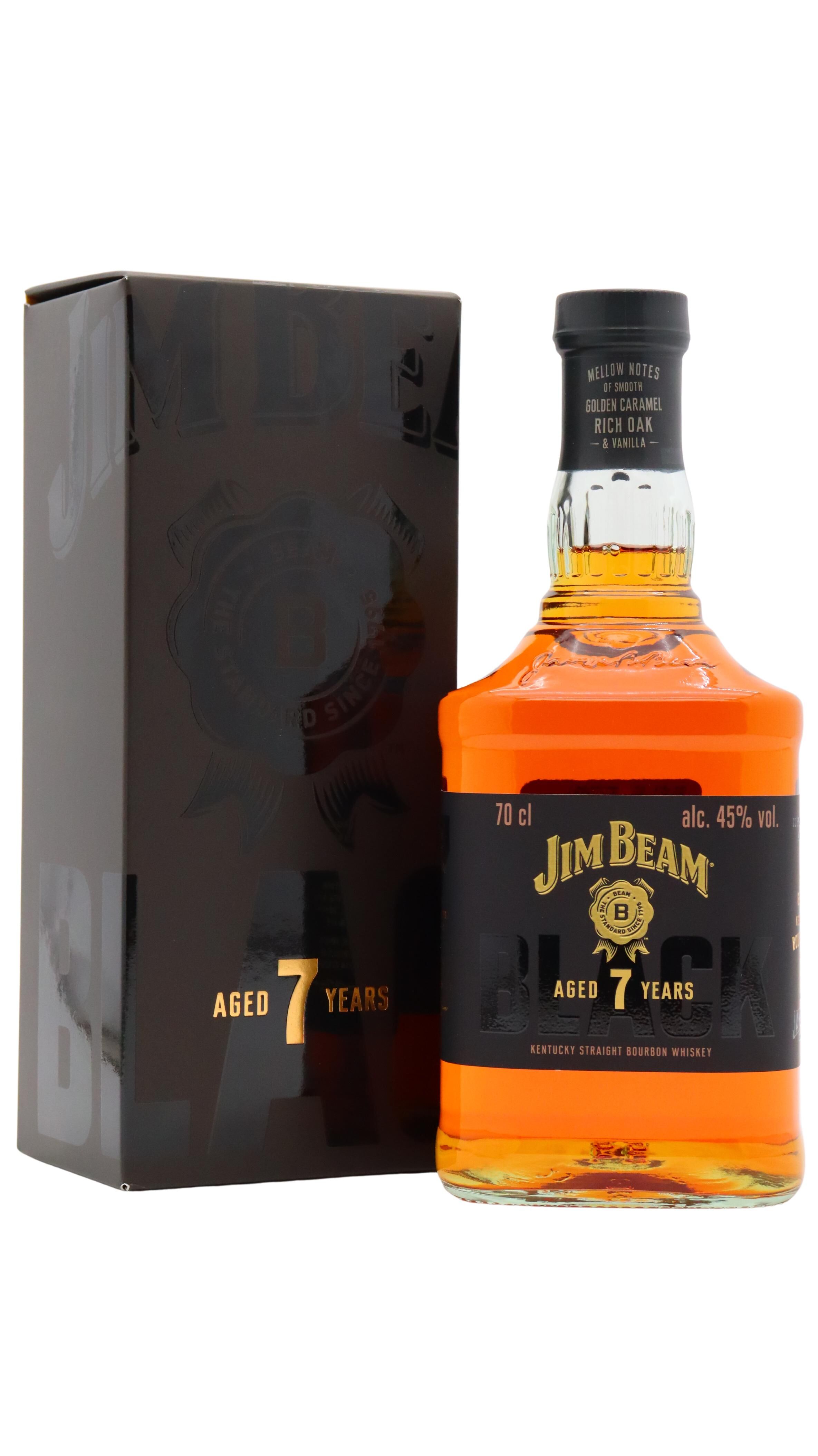 Jim Beam - 7 year old Black Kentucky Straight Bourbon Whiskey 70cl