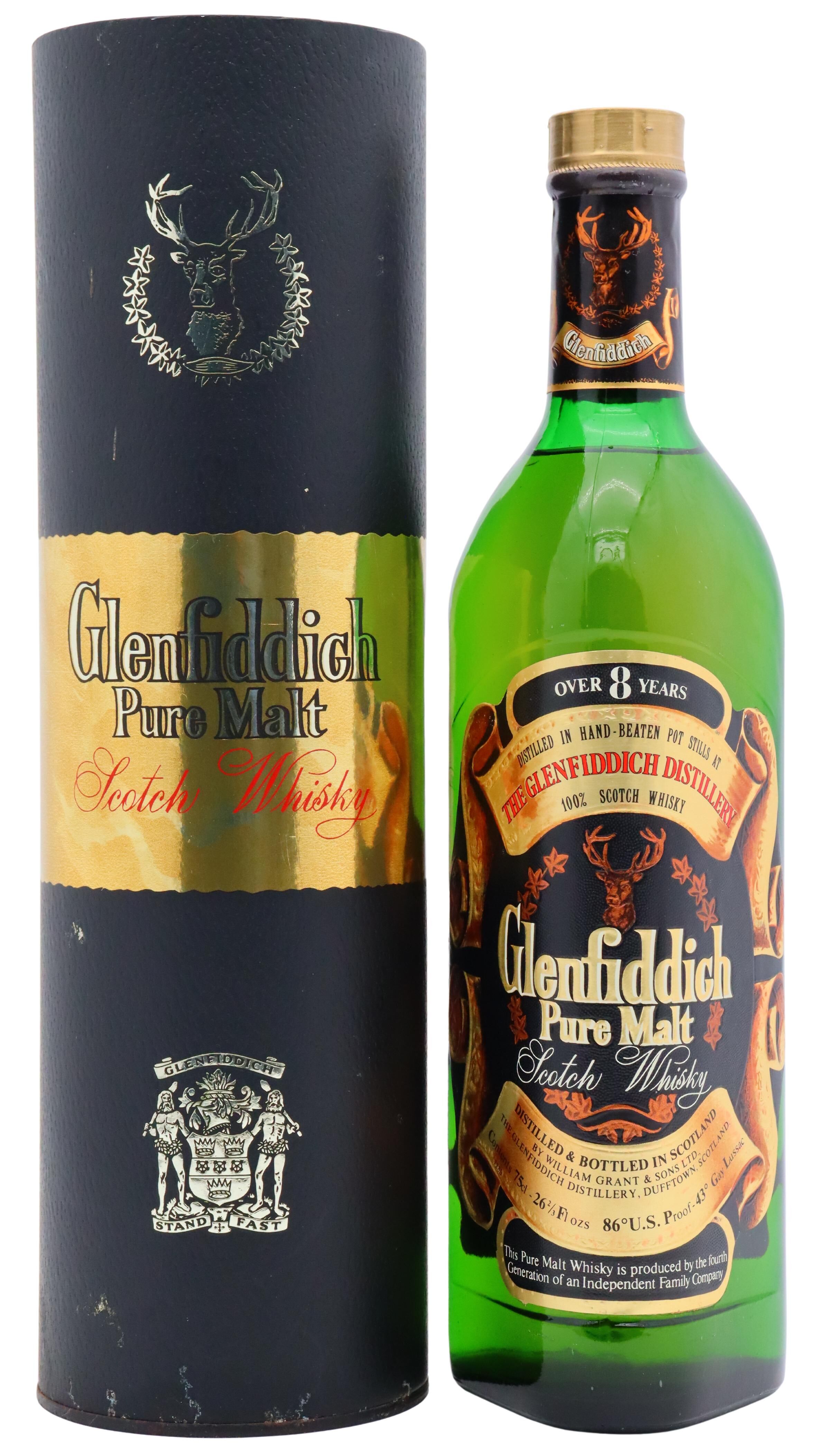 Glenfiddich - 8 year old Pure Malt Scotch Whisky 26 2/3 Fl. Ozs 43