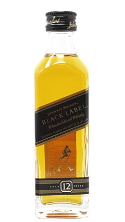 Johnnie Walker - Black Label Blended Scotch 12 year old Whisky Miniature