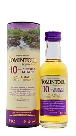 Tomintoul - Speyside Single Malt 10 year old Whisky Miniature