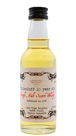 Miltonduff - A.D. Rattray - Single Malt Scotch 2008 10 year old Whisky Miniature