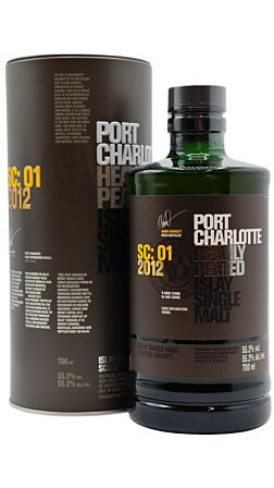 Port Charlotte - SC:01 Heavily Peated Islay Single Malt Scotch 2012 9 year old Whisky