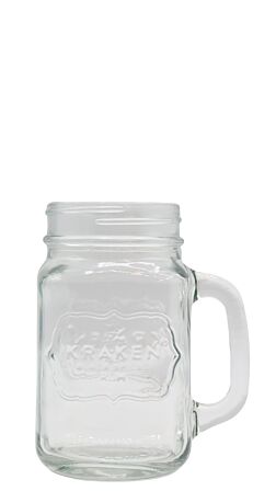 Kraken Mason Jar Glass