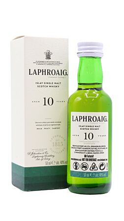 Laphroaig - Islay Single Malt Scotch 10 year old Whisky Miniature