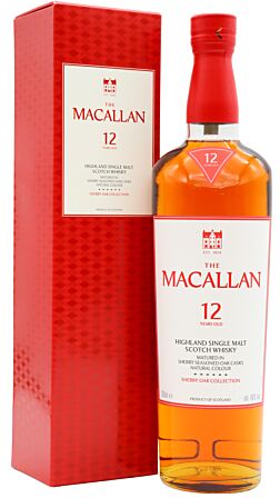 The Macallan - Sherry Oak Highland Single Malt Scotch 12 year old Whisky