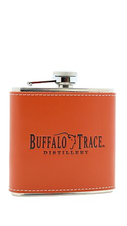 Buffalo Trace Leather Hip Flask