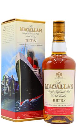The Macallan - Travel Series Thirties 1930's Single Malt Scotch Whisky