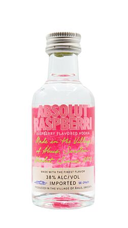 Absolut - Raspberri - Raspberry Flavoured Vodka Miniature