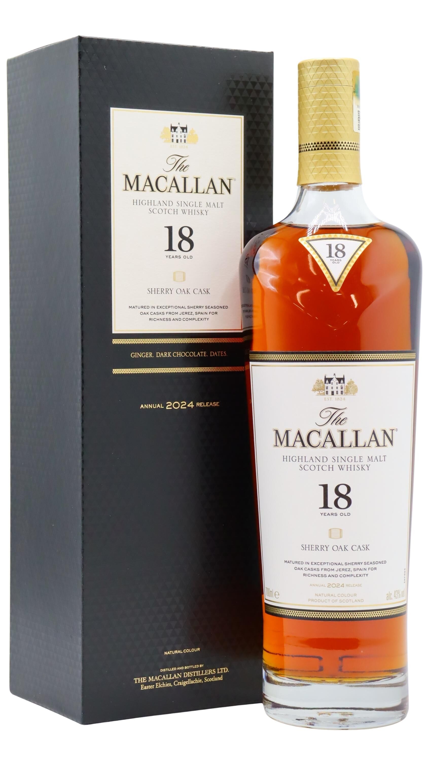 The Macallan - 18 year old 2024 Release Sherry Oak Highland Single