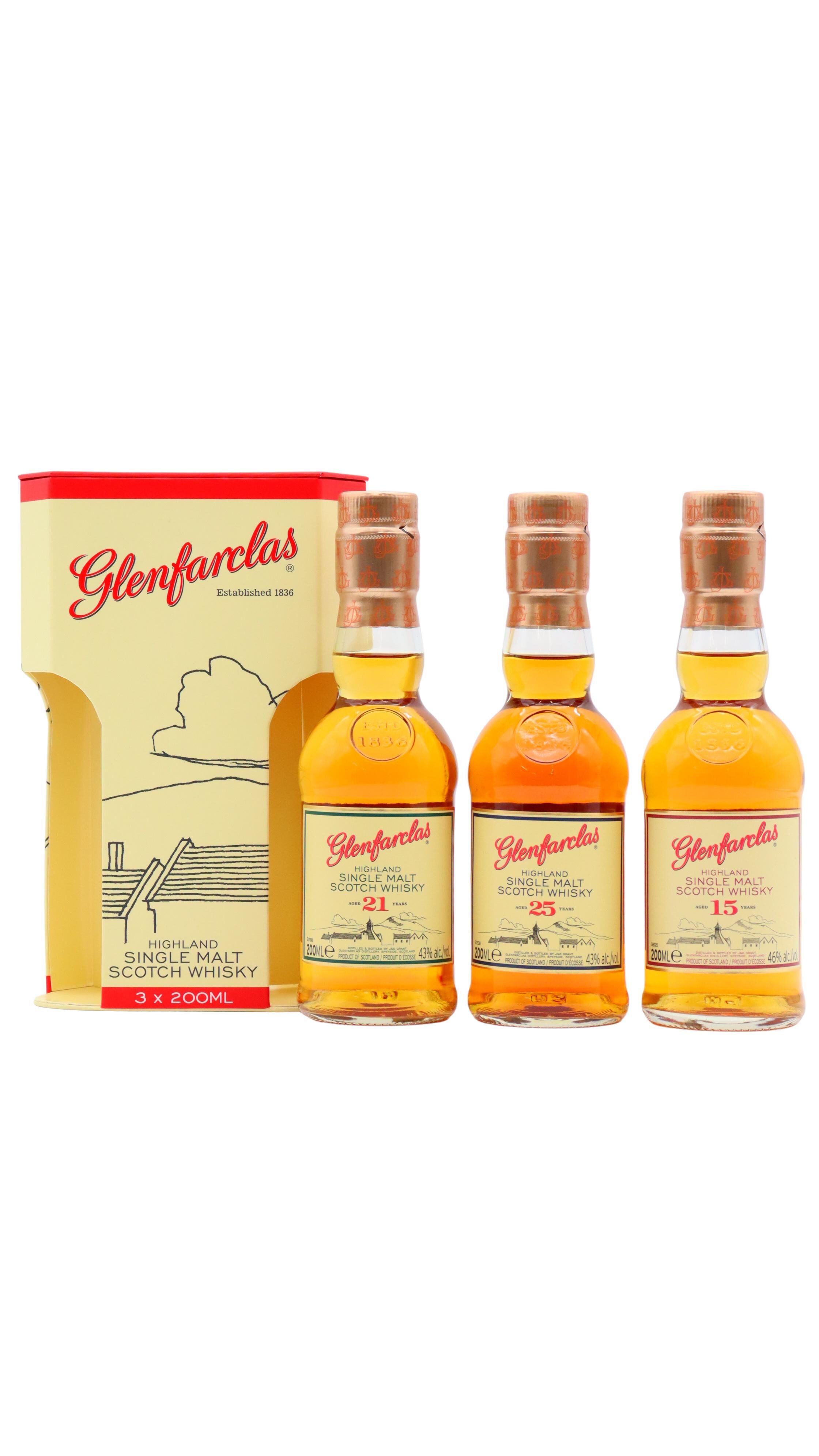 Glenfarclas - Highland Single Malt Scotch Whisky 20cl x 3 43% ABV