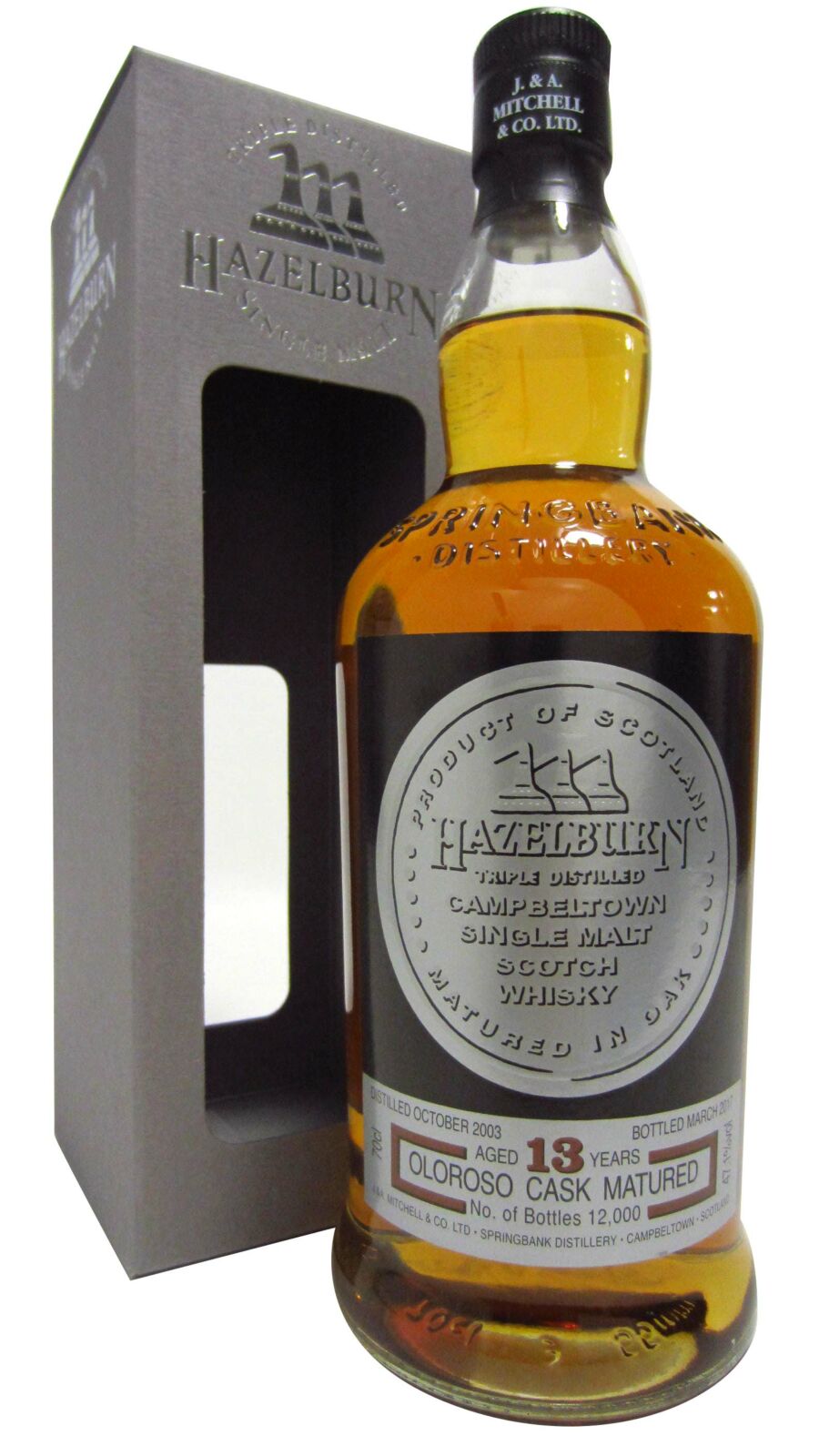 ヘーゼルバーン8年 オロロソシェリーカスク HAZELBURN 8 YEARS OLOROSO CASK MATURED】 スコットランドの
