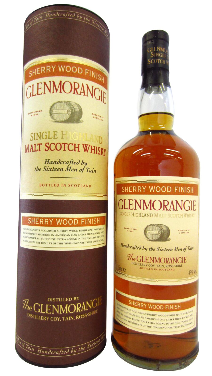 Glenmorangie - Sherry Wood Finish Whisky (1 Litre) 100cl 43