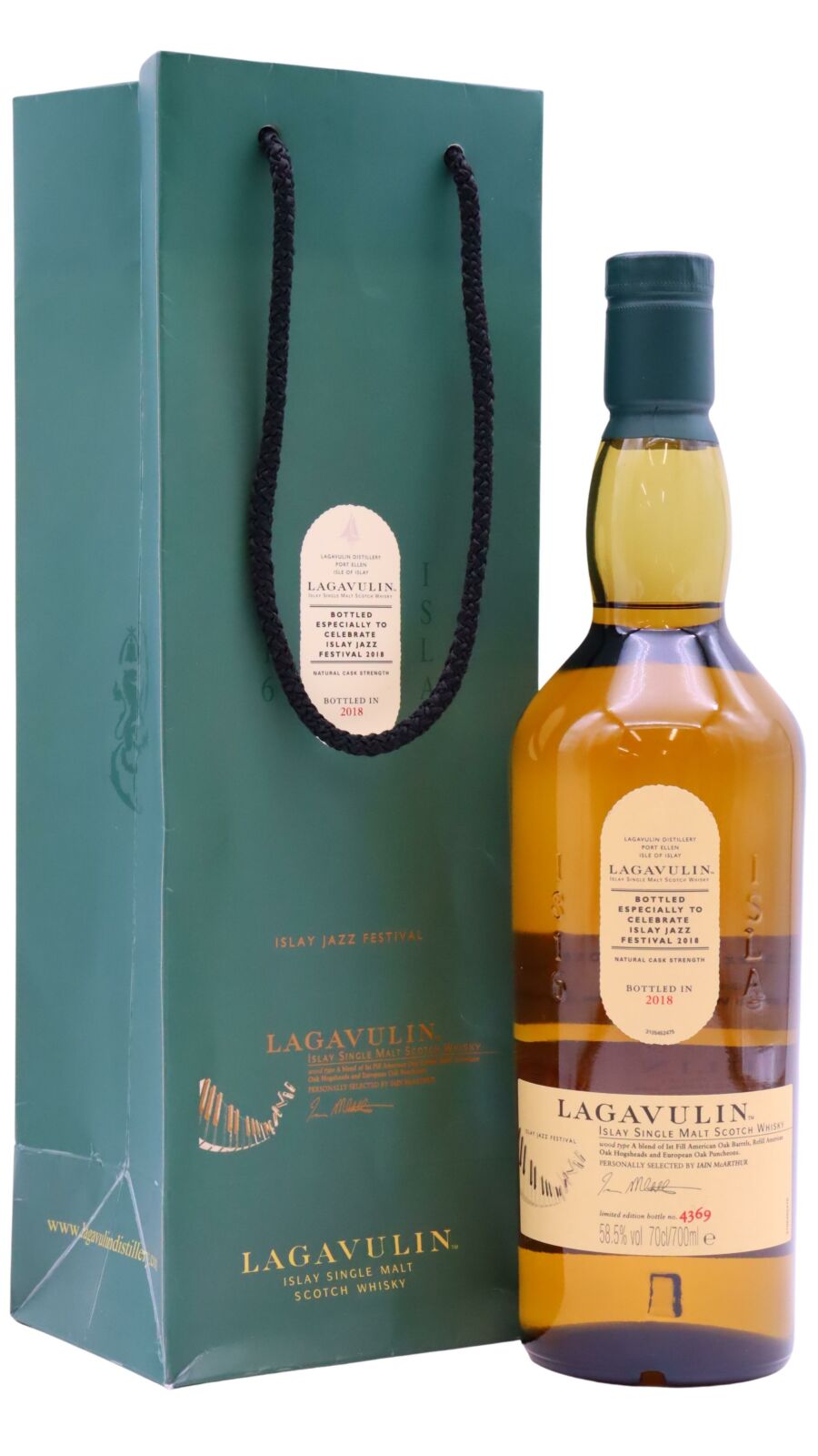 Lagavulin - 2018 Jazz Festival Single Malt Scotch Whisky 70cl 58.5