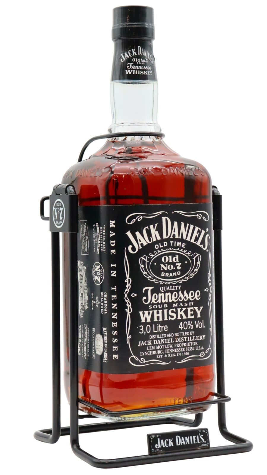Jack Daniel's Old No. 7 3リットルウイスキー Whisky Jack Daniels, on Cradle, 3000 ml Jack Daniels, on