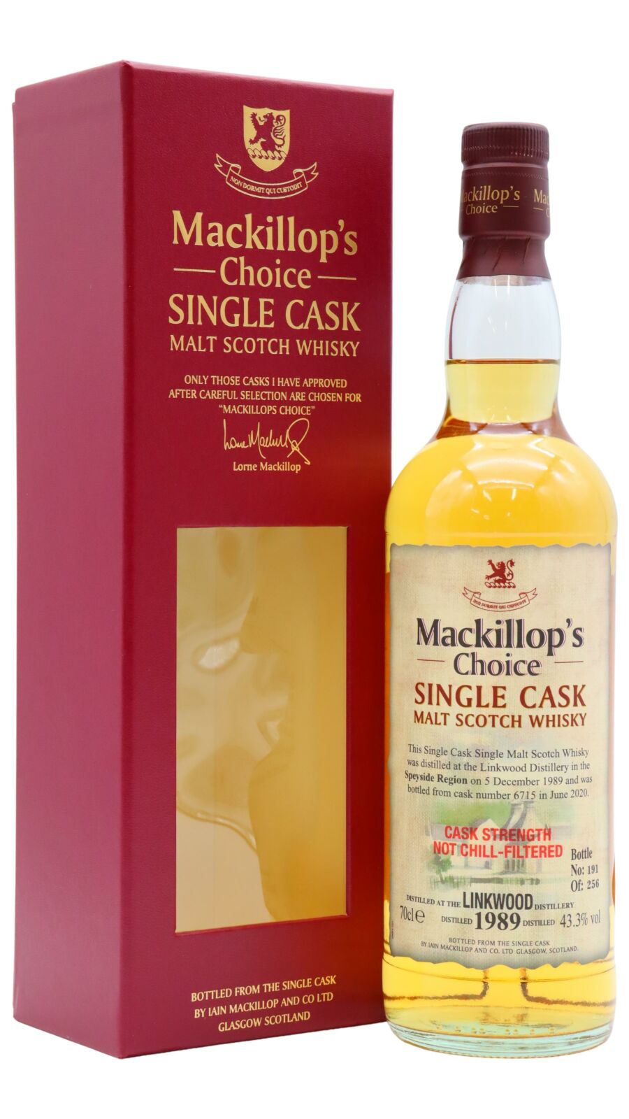 ウイスキー Mackillop's choice Glenlivet 1989 Glenlivet 1989