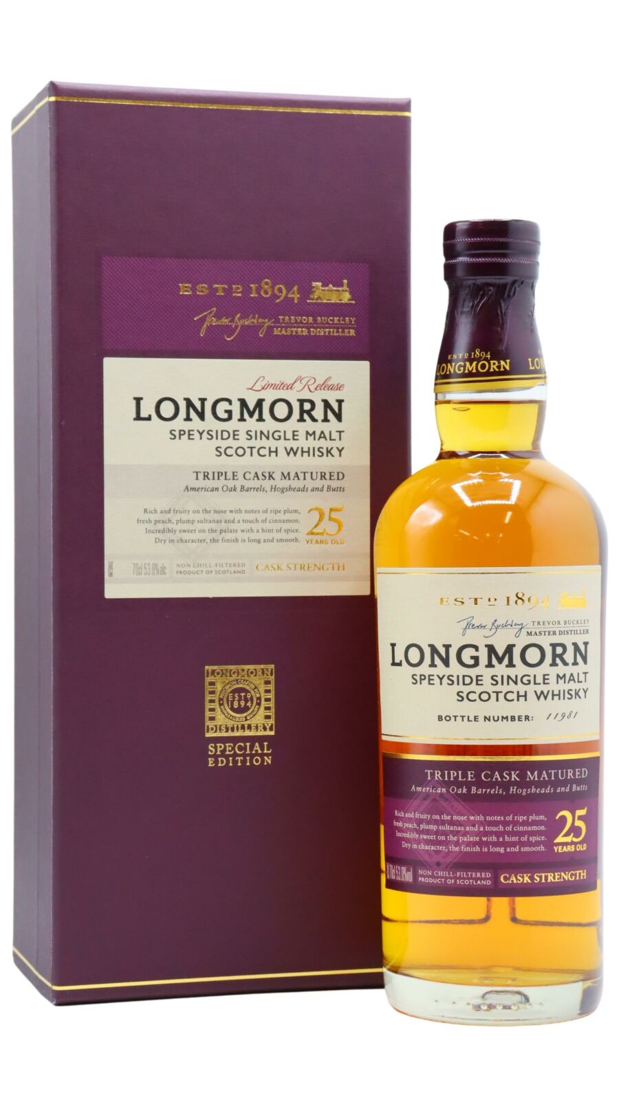 Longmorn - 25 year old Secret Speyside Single Malt Scotch Whisky