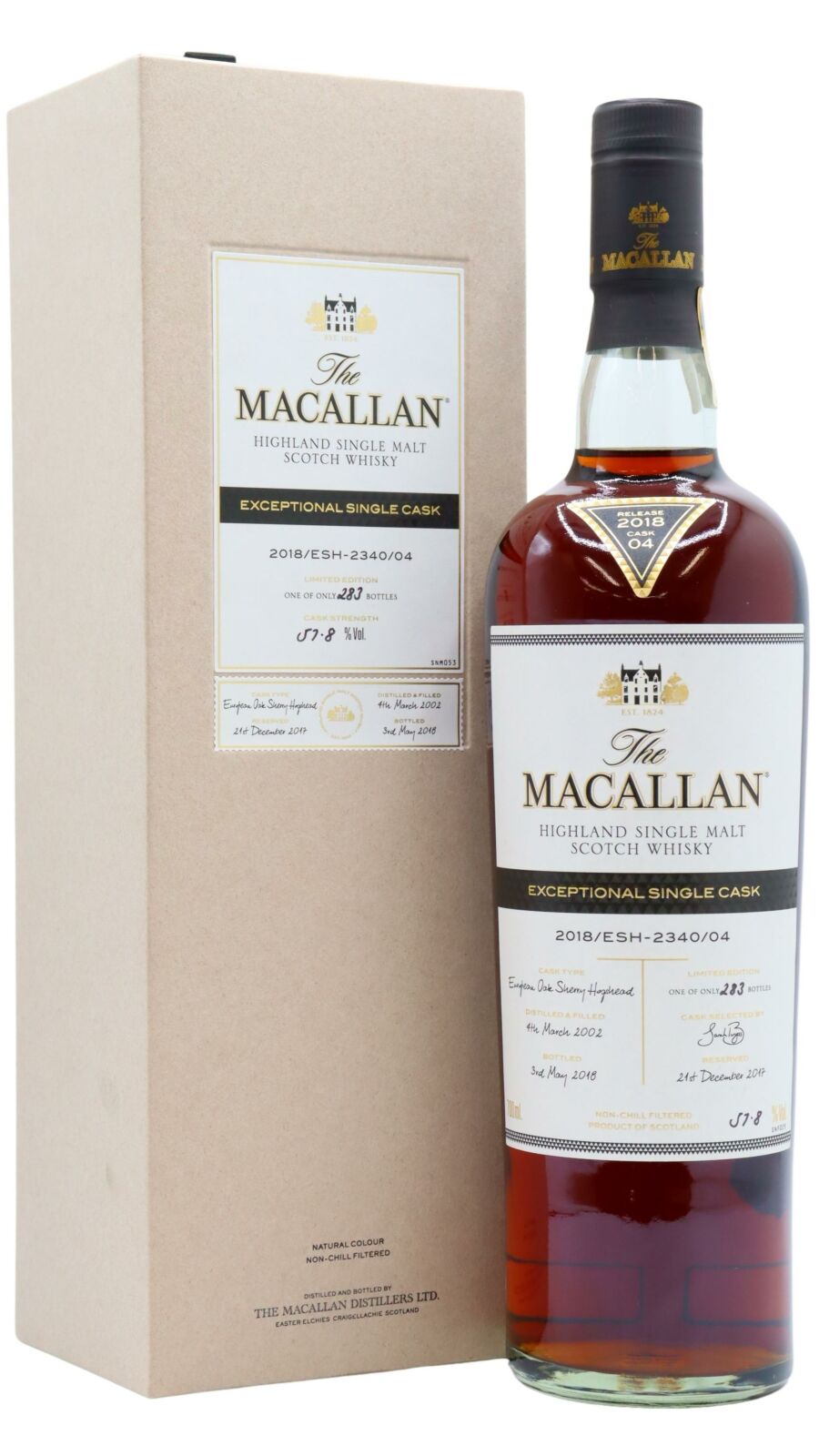 Macallan - Exceptional Cask #2340/04 2002 16 year old Whisky 70cl