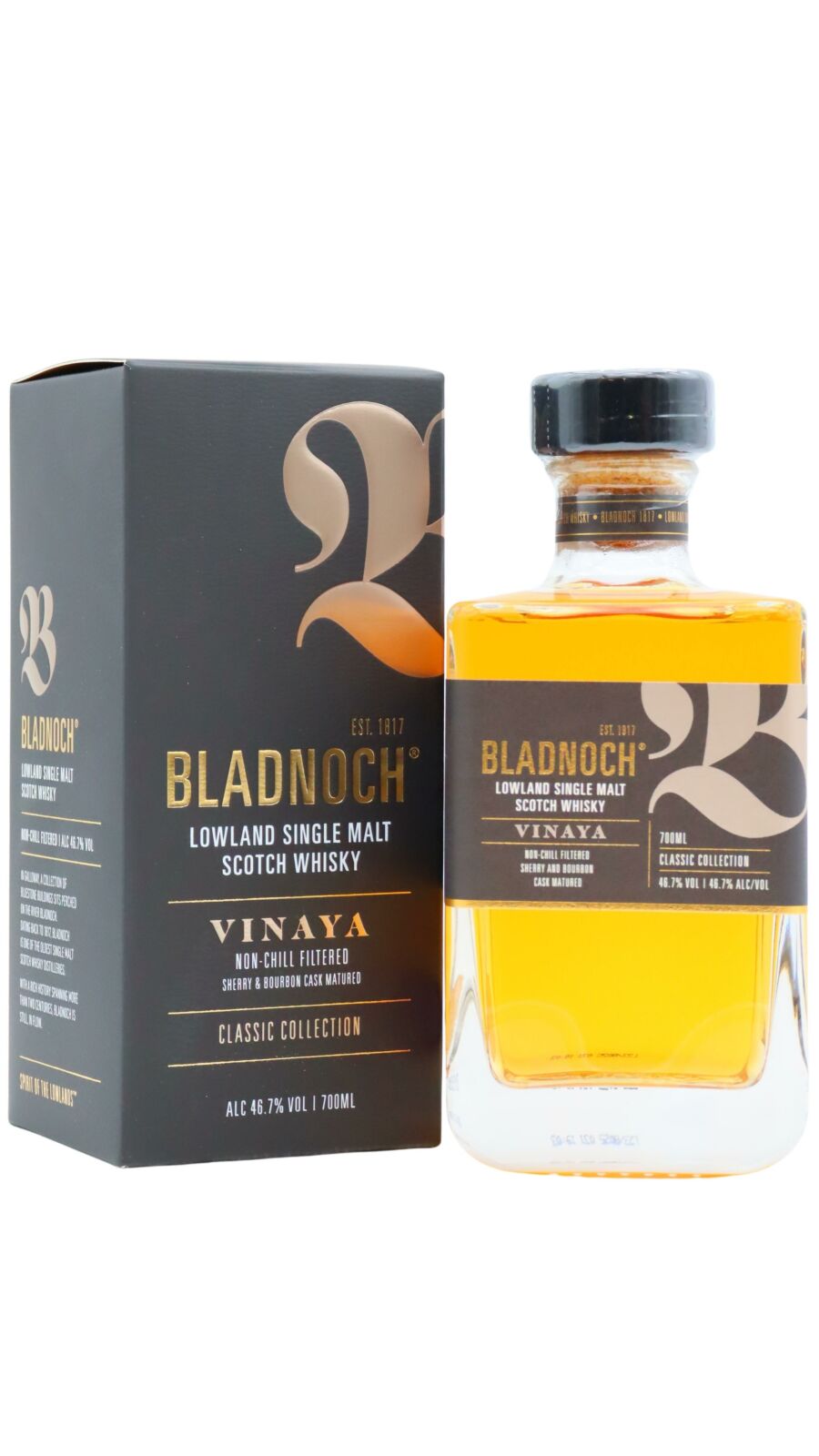Bladnoch - Vinaya Lowland Single Malt Whisky 70cl 46.7% ABV | Hard