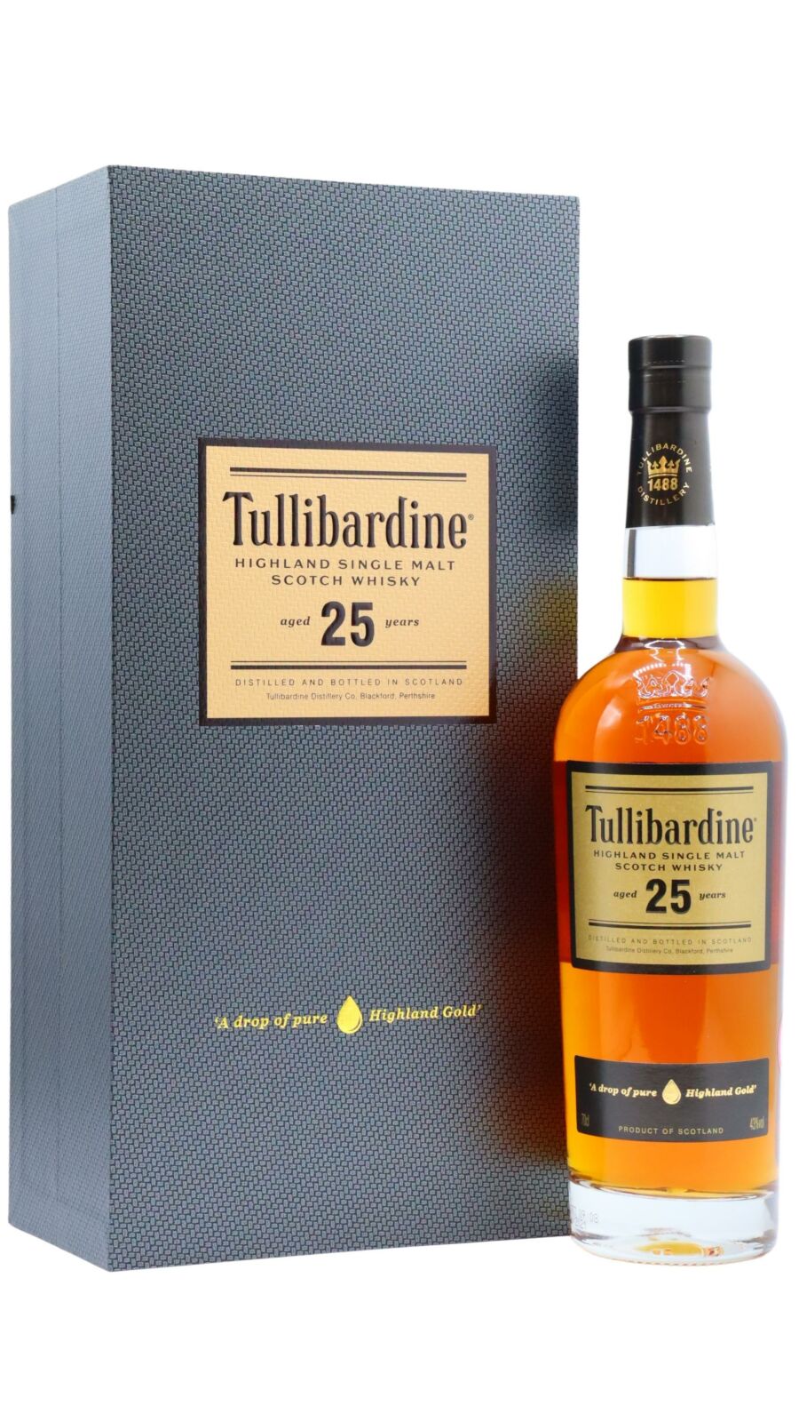 ウイスキー Tullibardine 25 YearOldSingleMalt Whisky Tullibardine - Single Malt Scotch 25 year old Whisky 70cl 43
