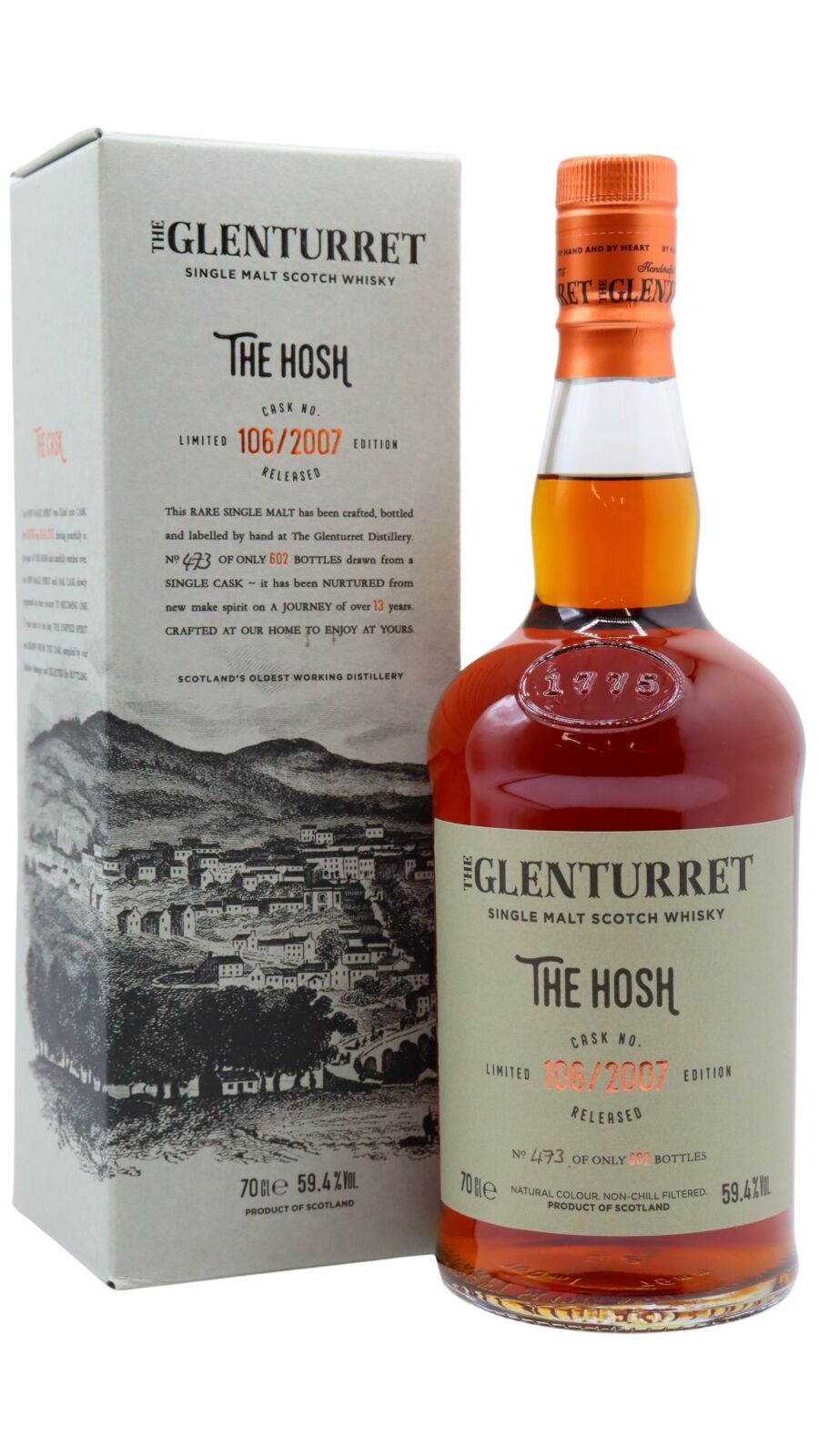 Glenturret - 13 year old The Hosh Single Cask #106 2007 Whisky