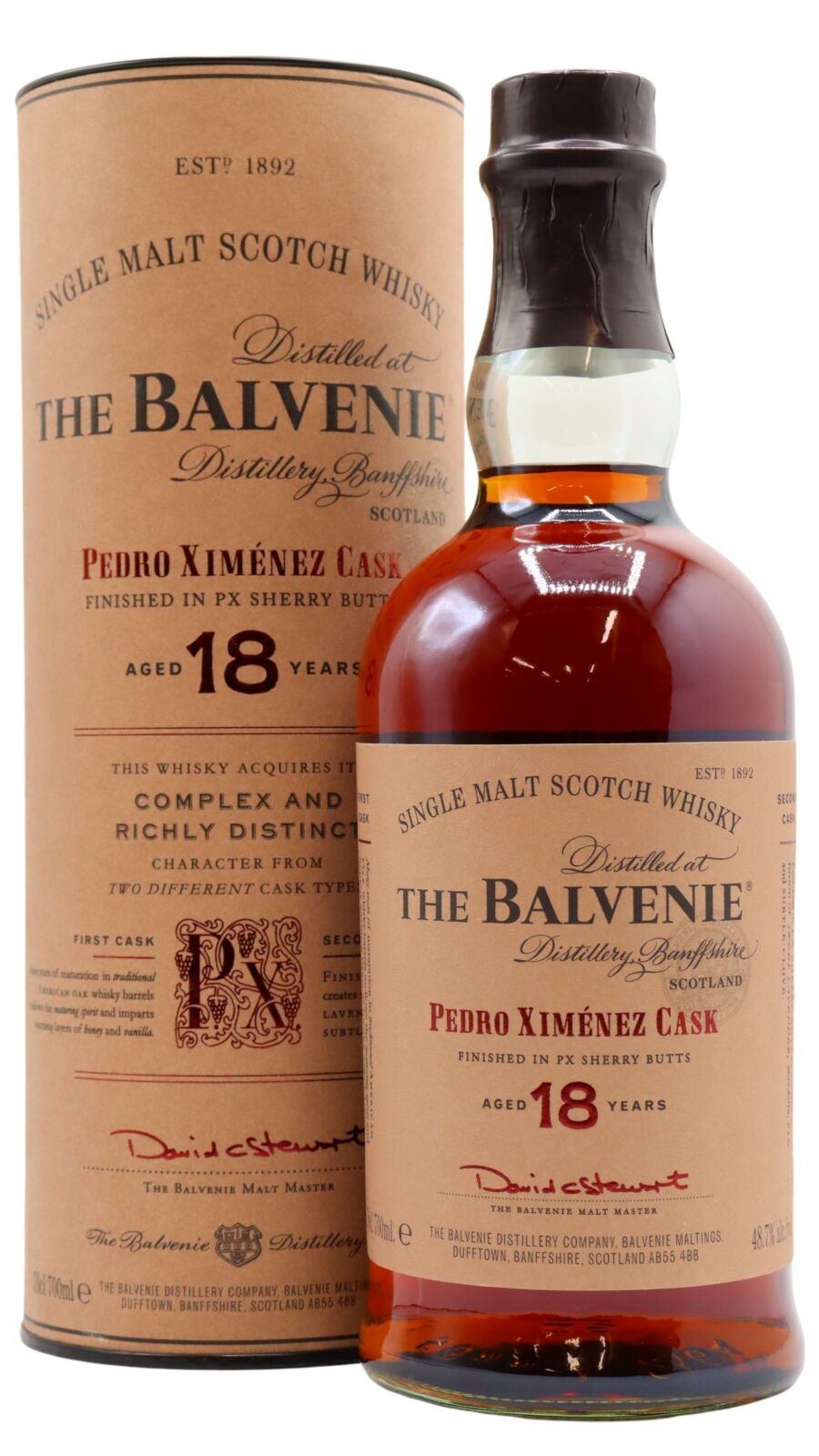 Balvenie - Pedro Ximenez Cask Matured Single Malt Scotch 18 year