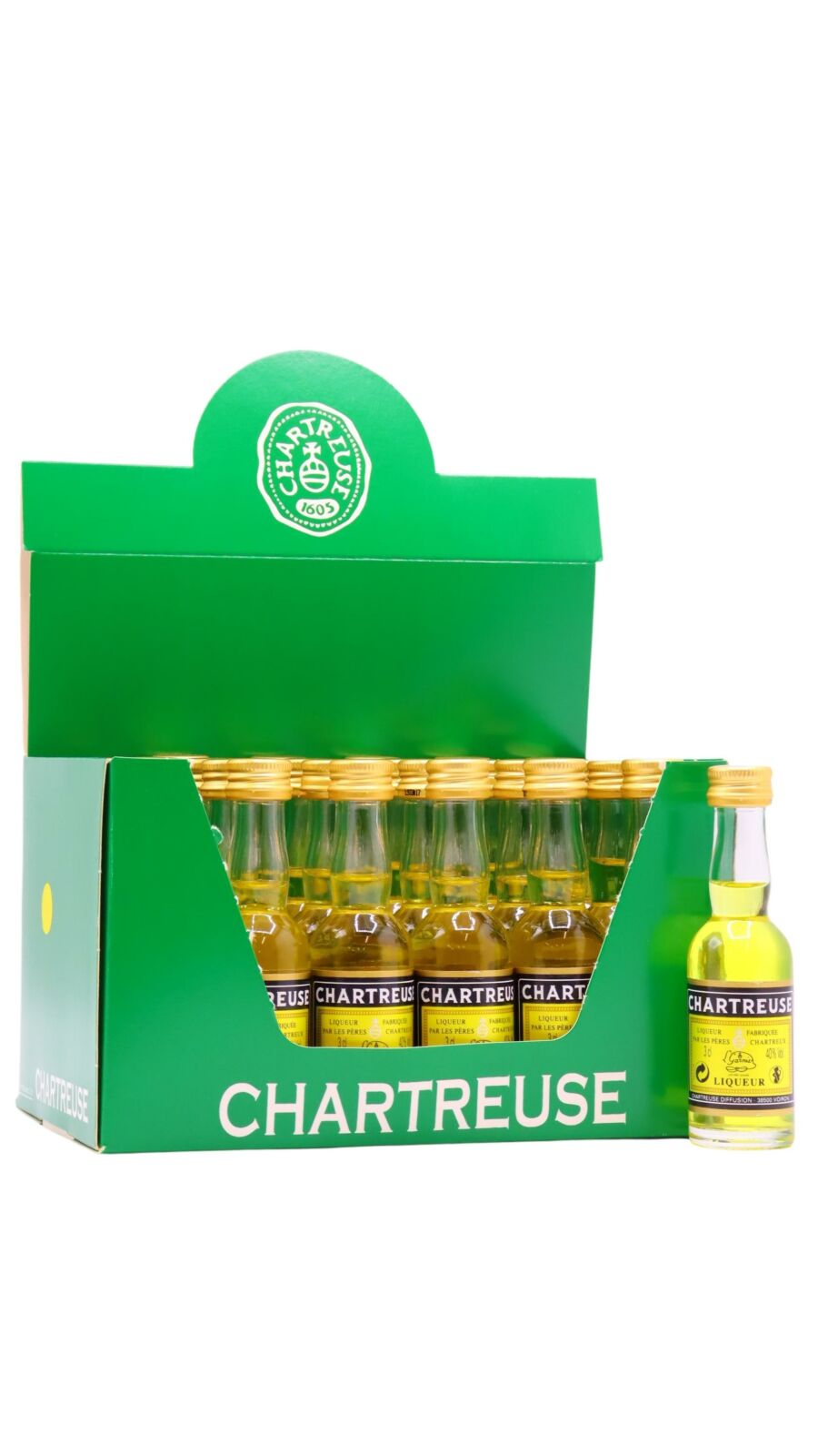 Chartreuse - Yellow Herbal Liqueur Miniatures (24 x 3cl) 3cl x 24