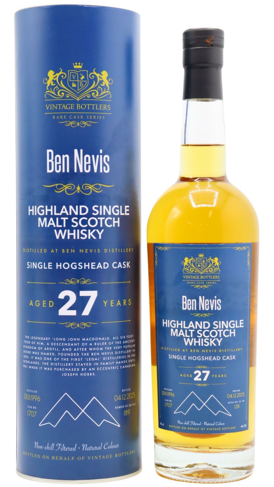 Ben Nevis - 27 year old Vintage Bottlers Single Cask #1707 1996