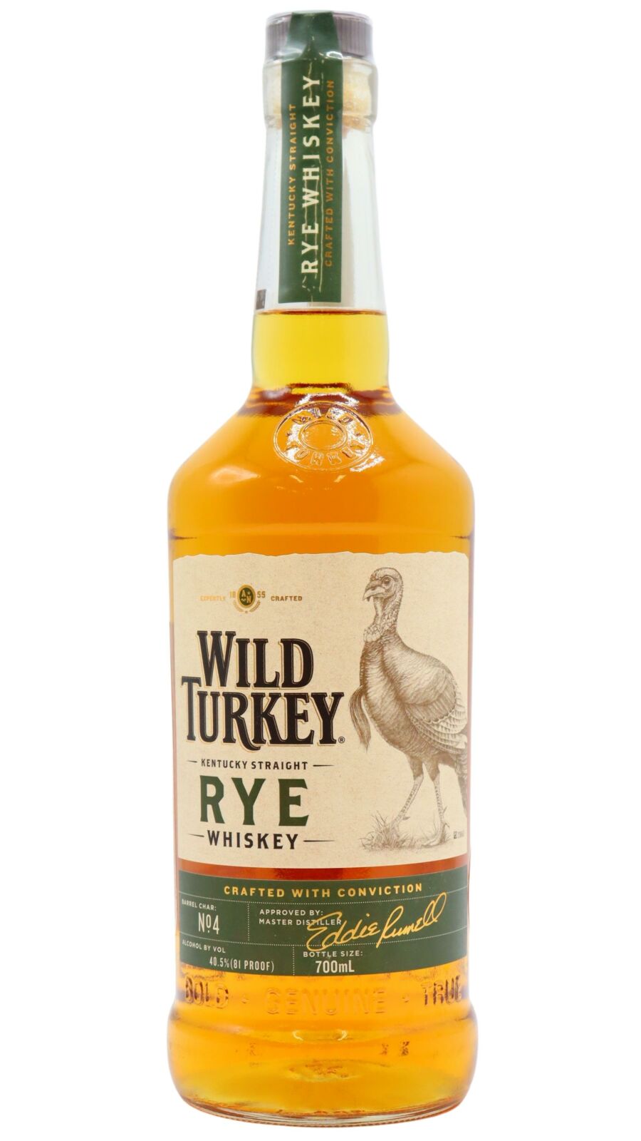 Wild Turkey - Kentucky Straight Rye Whiskey 70cl 40.5% ABV | Hard