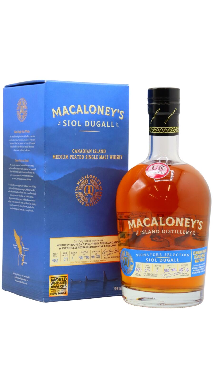 Macaloney's - Siol Dugall Canadian Single Malt Whisky 70cl 45% ABV