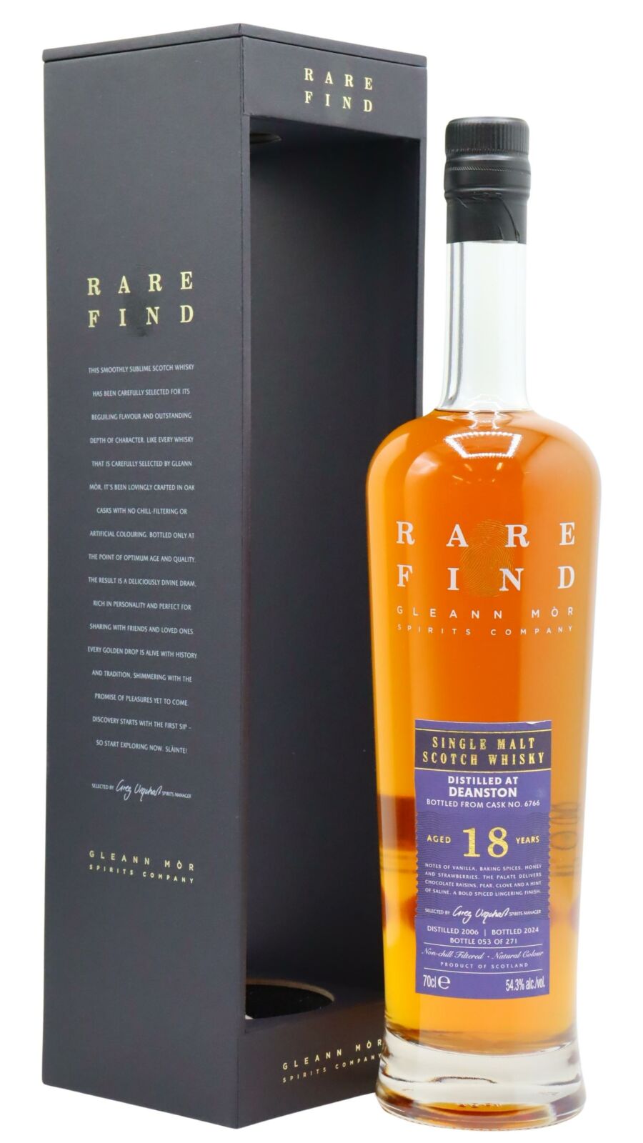 Deanston - 18 year old Gleann Mor Rare Find Single Cask #6766 2006