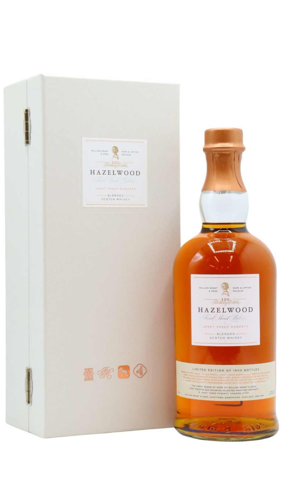 Hazelwood - Janet Sheed Roberts 110th Birthday Blended Whisky 70cl