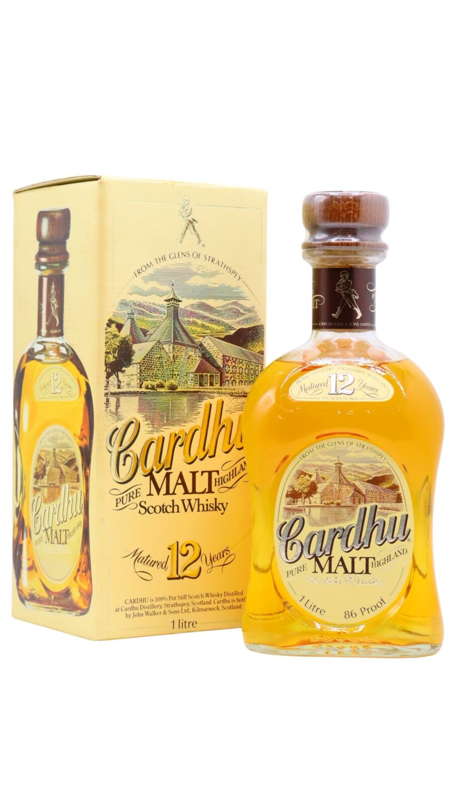 CARDHU カーデュー 12 Years 40% 1000ml 1LITRE Cardhu 12yr Single Malt Scotch – InternetWines.com