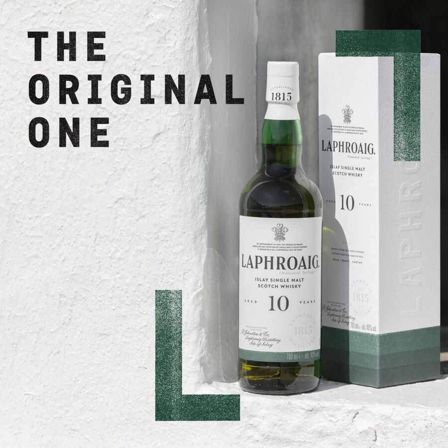 Laphroaig - 10 year old Islay Single Malt Scotch Whisky 70cl 40
