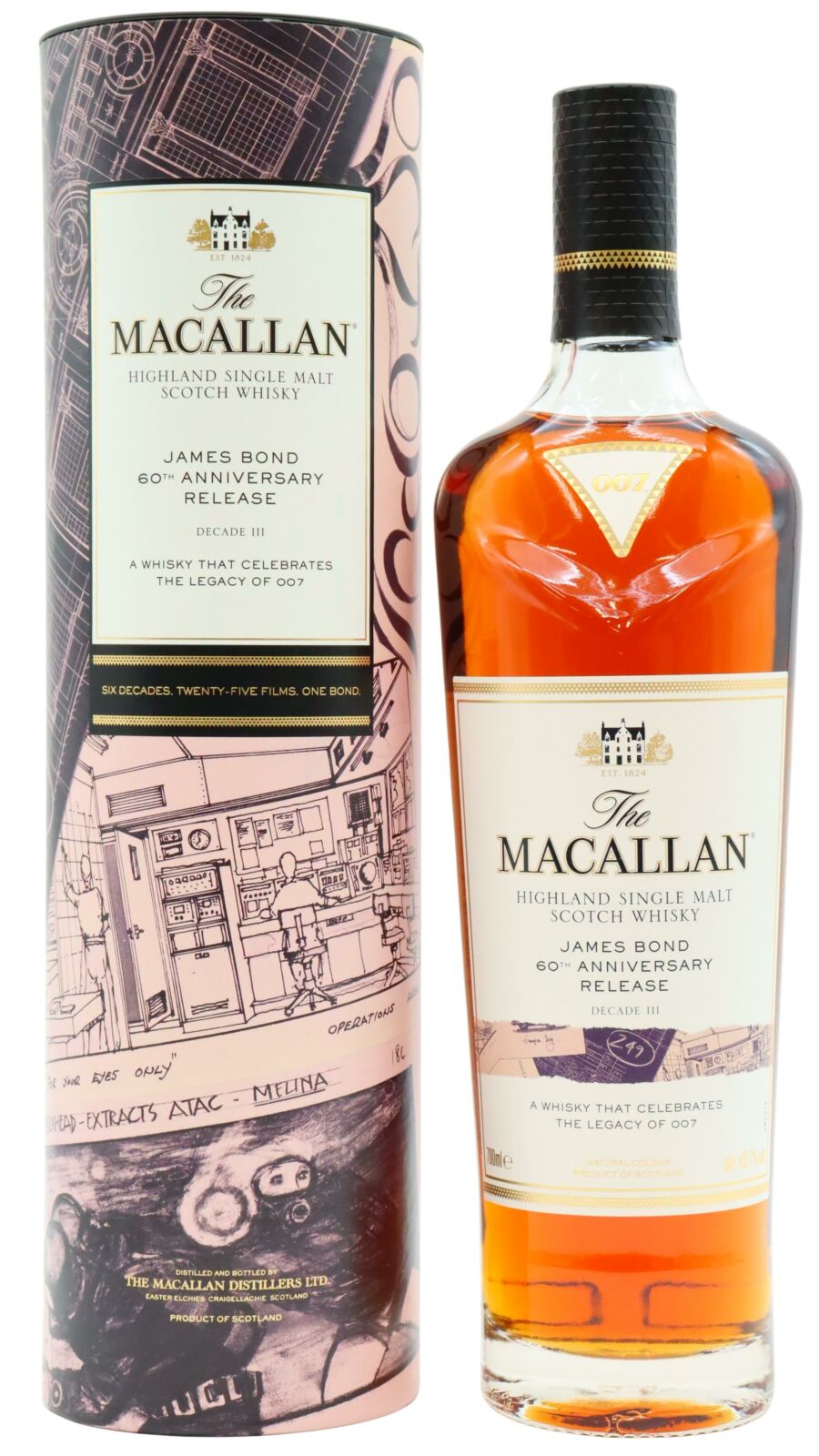 <日本未入荷品・抽選品>MACALLAN 60周年記念　007 DECADE6 The Macallan Announces Special James Bond 60th Anniversary Release