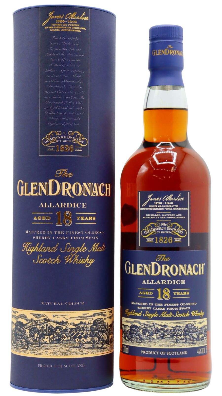Glendronach - 18 year old Allardice Highland Single Malt Scotch
