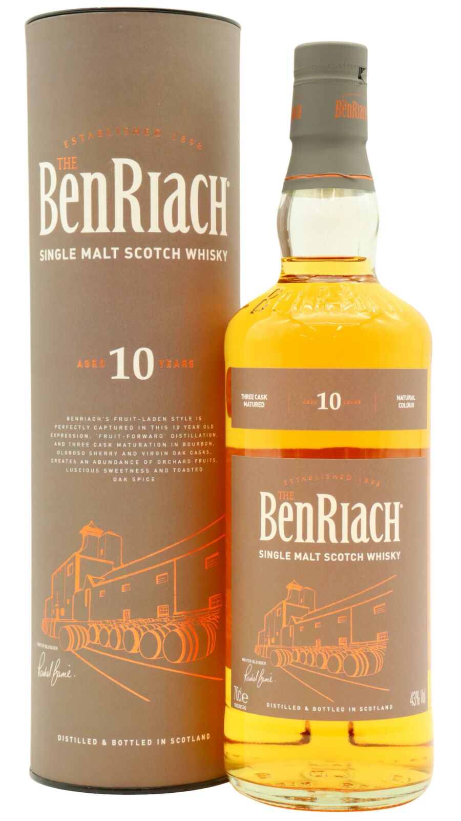 Benriach - 10 year old Single Malt Scotch Whisky 70cl 43% ABV (Old
